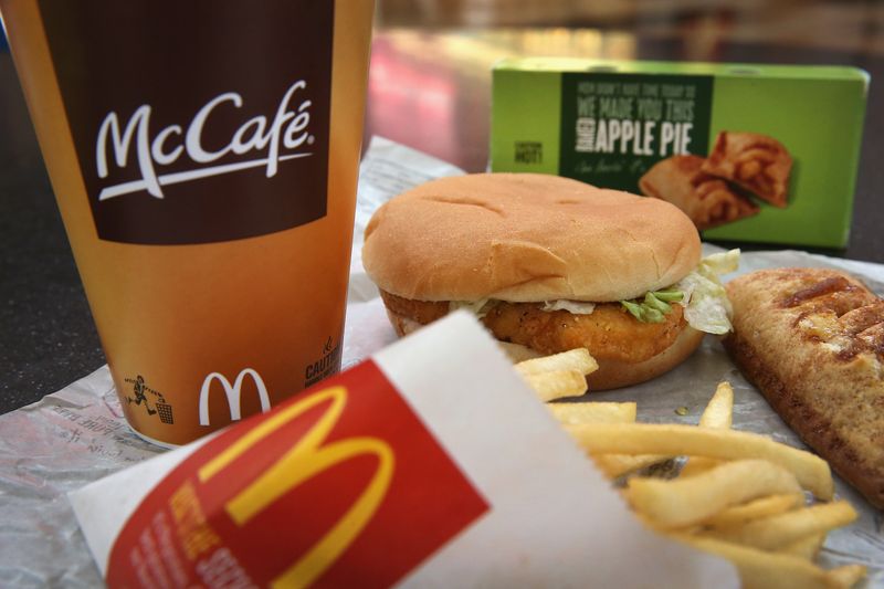 aktuelle werbung fast food mit fahrrad