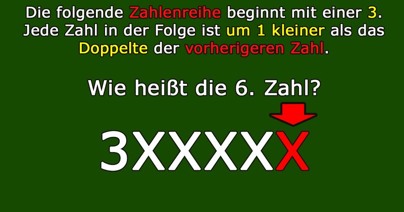 Sag Mir Eine Zahl Zwischen 1 Und 6 Wie heißt die 6. Zahl in der Zahlenreihe?
