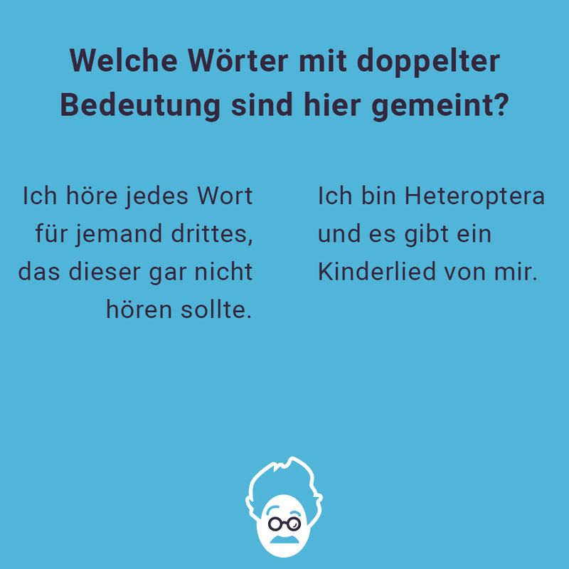 Welches Wort mit doppelter Bedeutung ist hier gemeint?