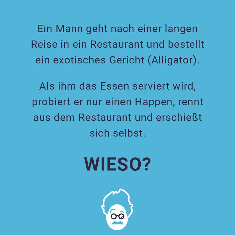 Kuriose Geschichte: Er begeht Selbstmord nach einem Stück Fleisch!