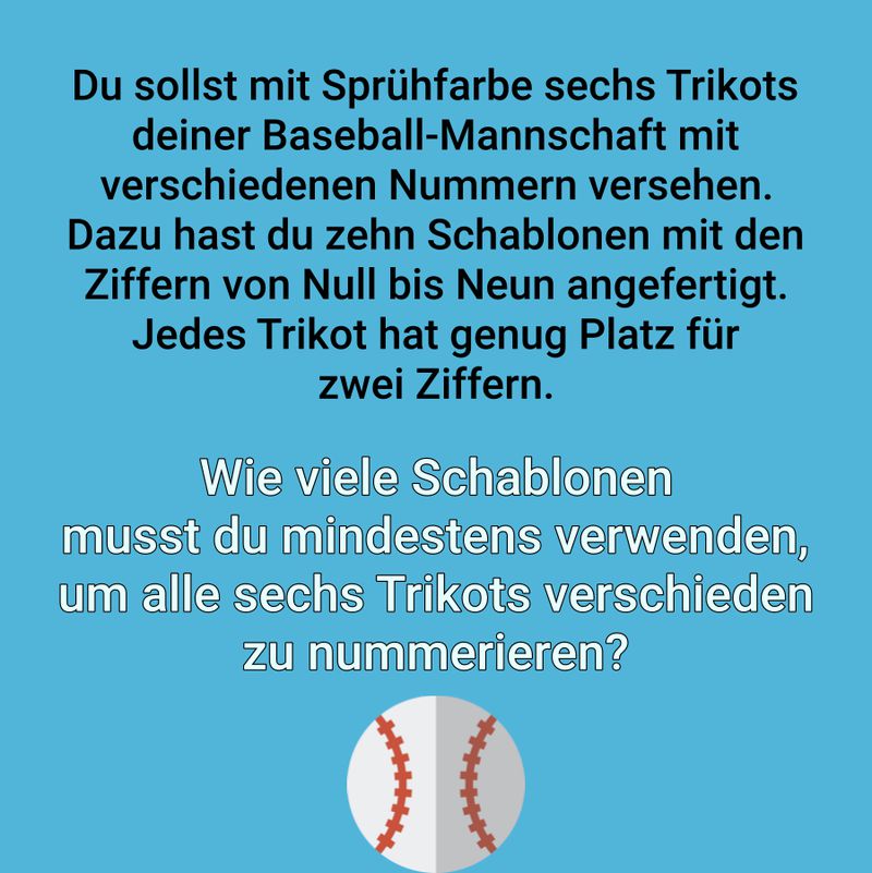 Sechs Trikots