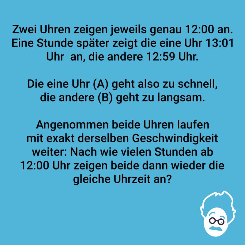 Die zwei Uhren