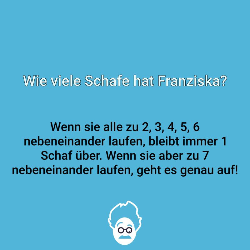 Wie viele Schafe hat Franziska?