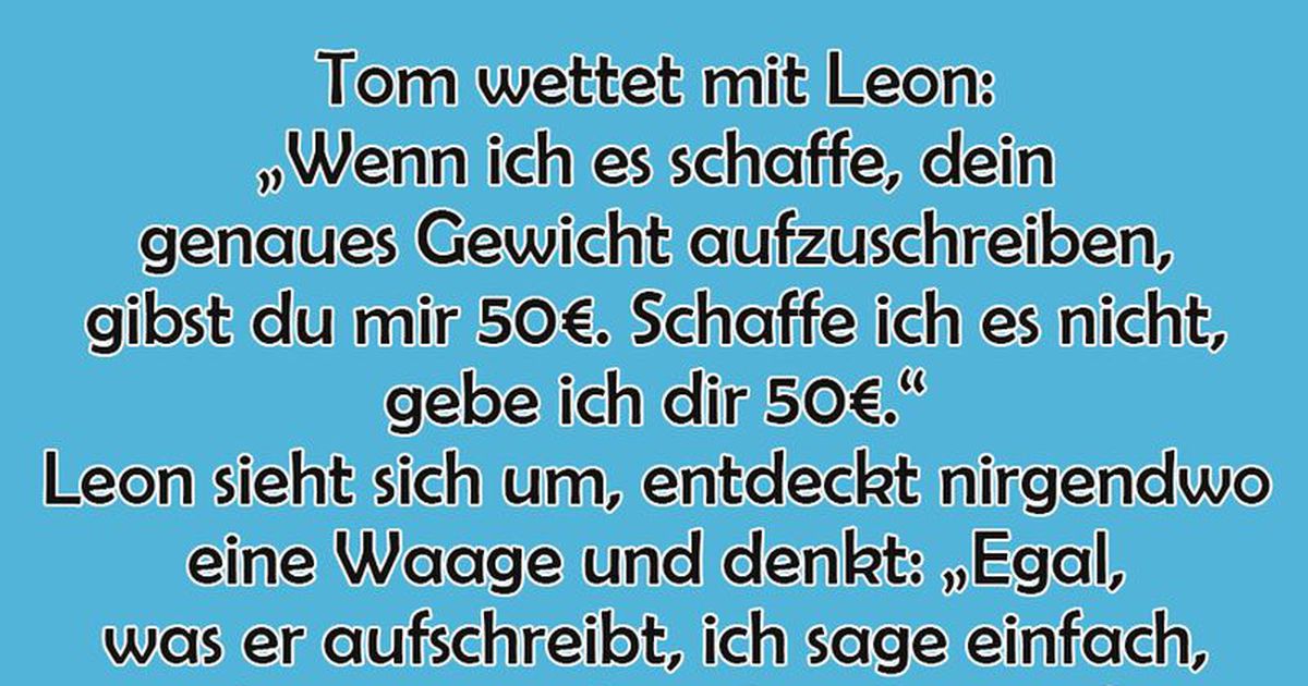 Ich errate dein Gewicht