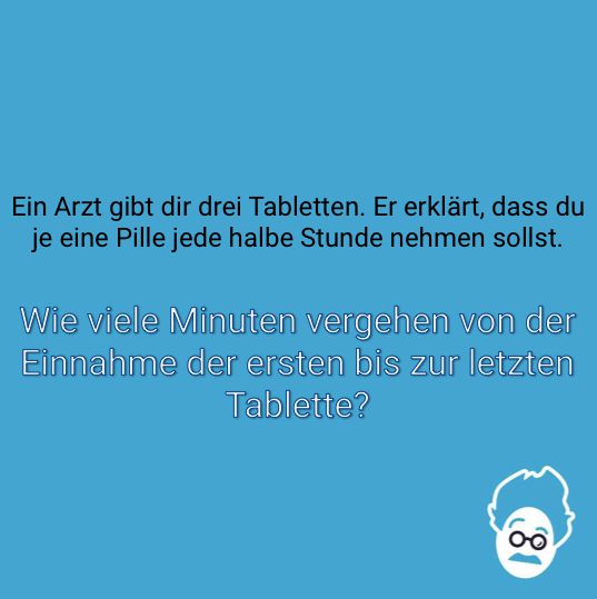 Drei Tabletten