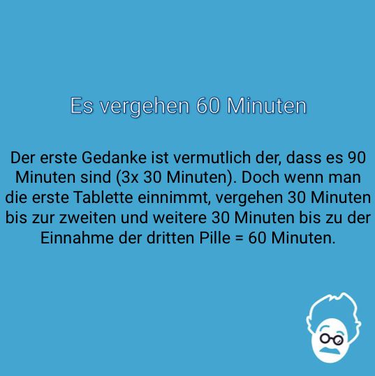 Drei Tabletten