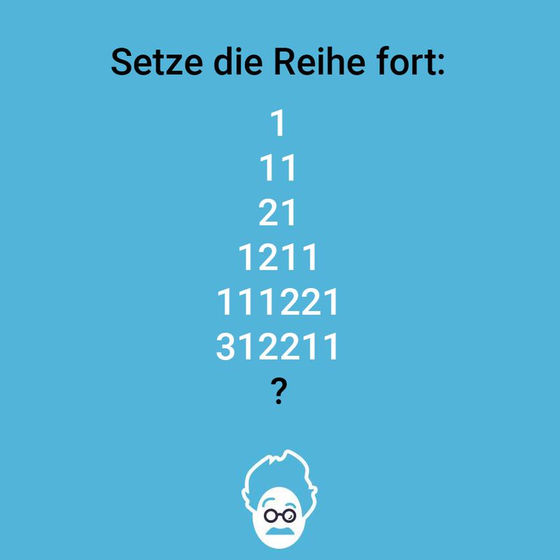 Setze die Reihe fort