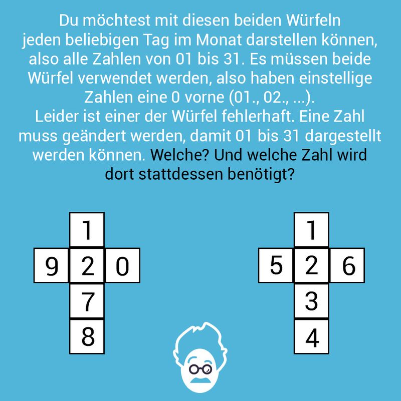 Würfel' das Datum!