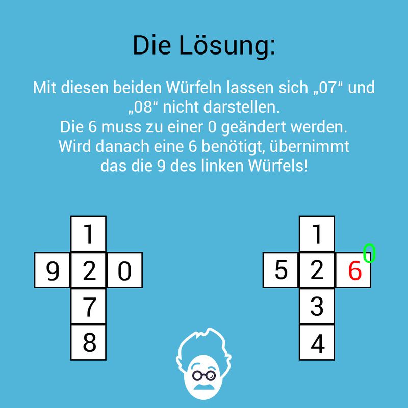 Würfel' das Datum!