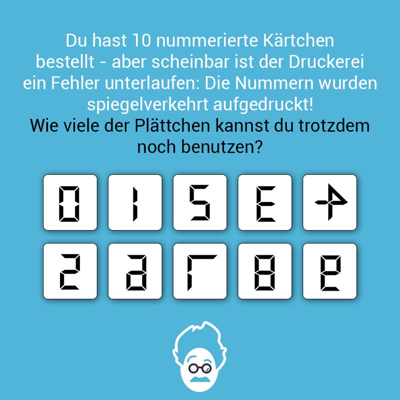 Gespiegelte Kärtchen