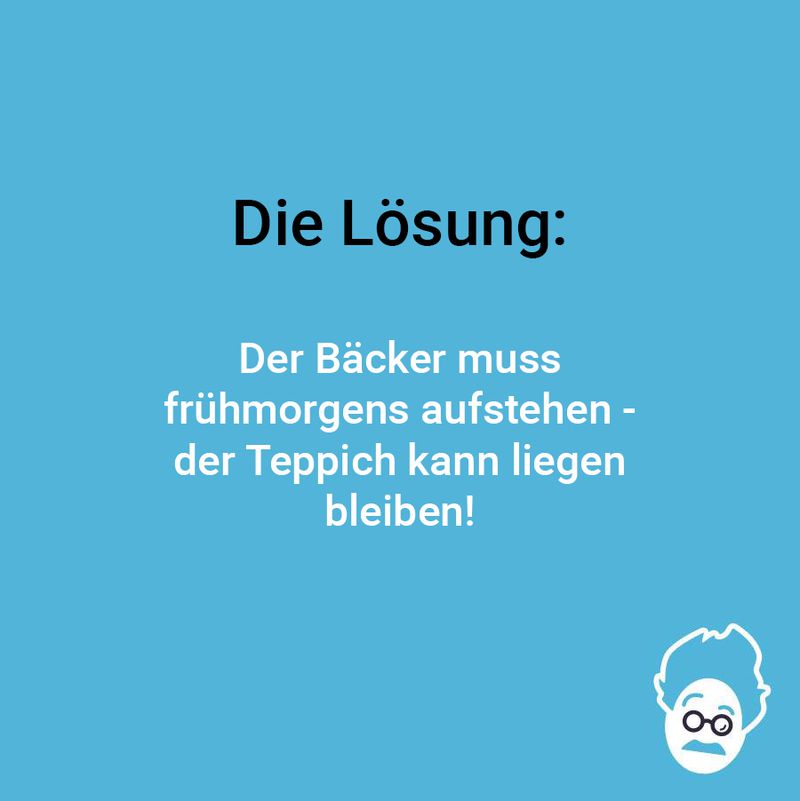 Bäcker vs. Teppich
