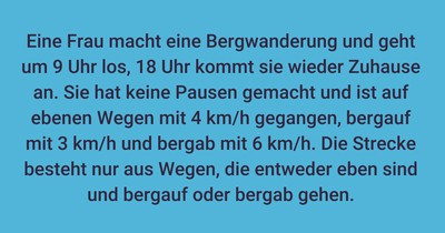 Eine anstrengende Wanderung