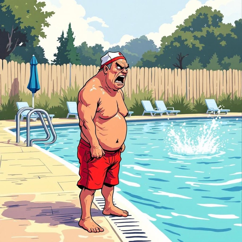 Als Bademeister hat man es nicht leicht.