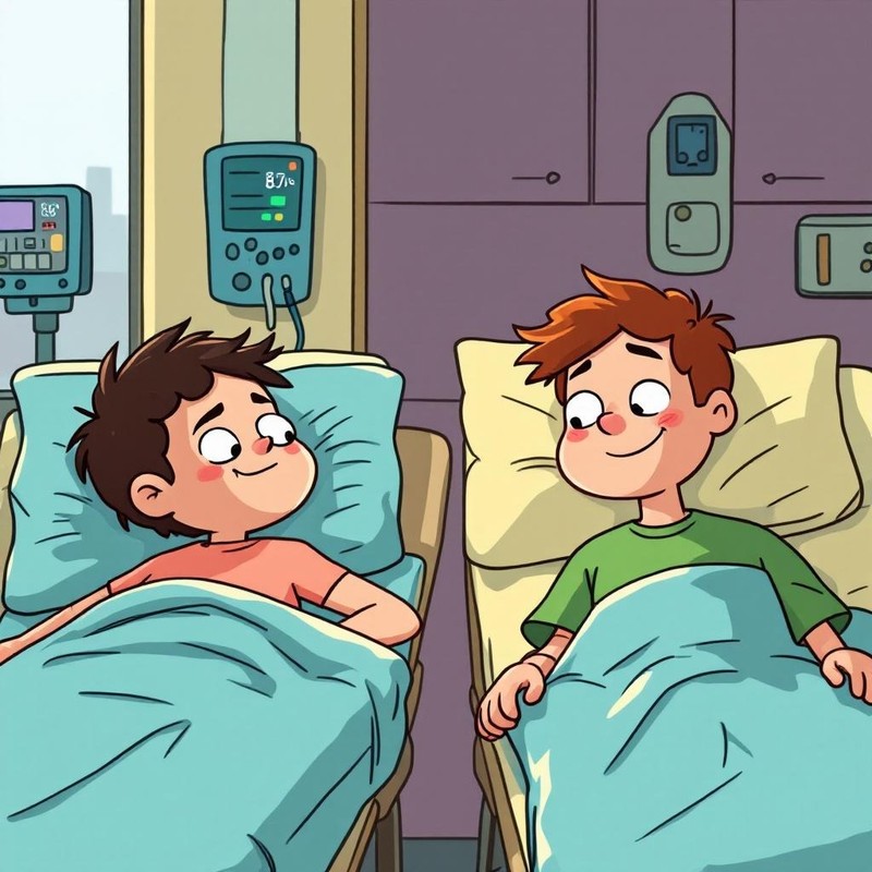 Auch Kinder können sich prächtig über Krankheiten unterhalten.