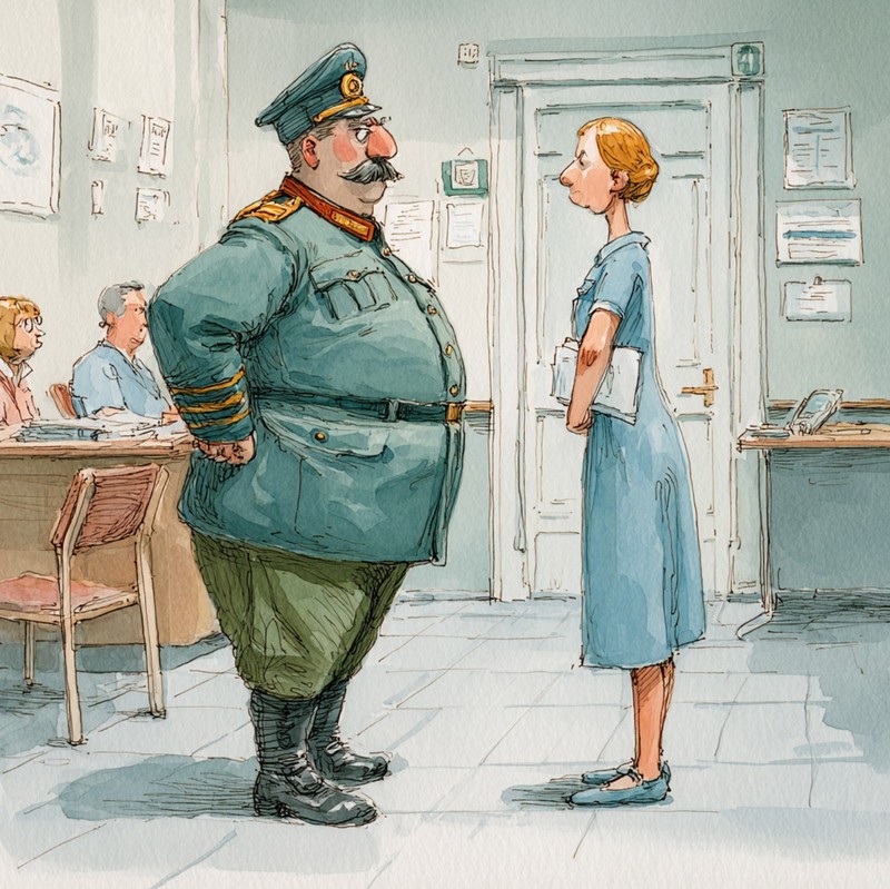 Hoher Besuch beim Arzt.