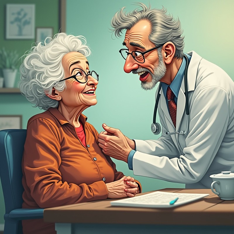 die Dame hat den Doktor wohl etwas missverstanden.