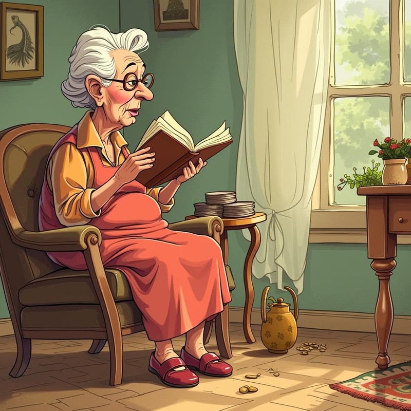 Oma hat den Durchblick.