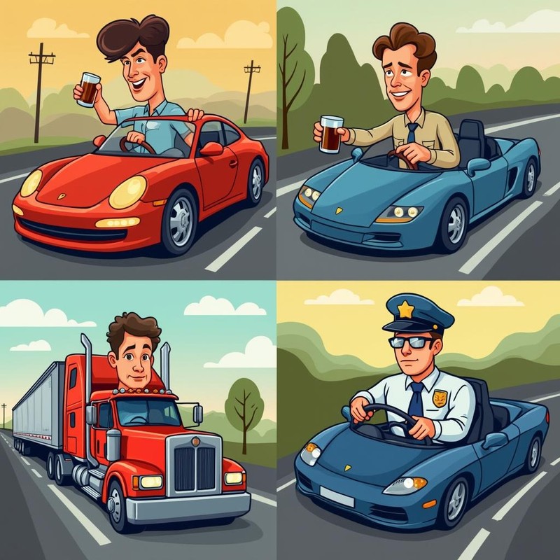 Bei den besten Autofahrer-Witzen bekommen alle ihr Fett weg.