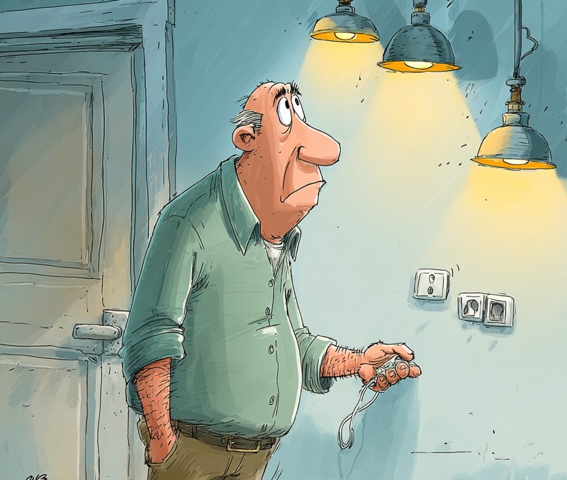 Papa schützt das Haushaltsbudget.