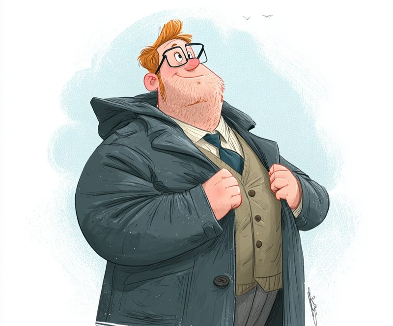 Papa war vorbereitet. Natürlich.