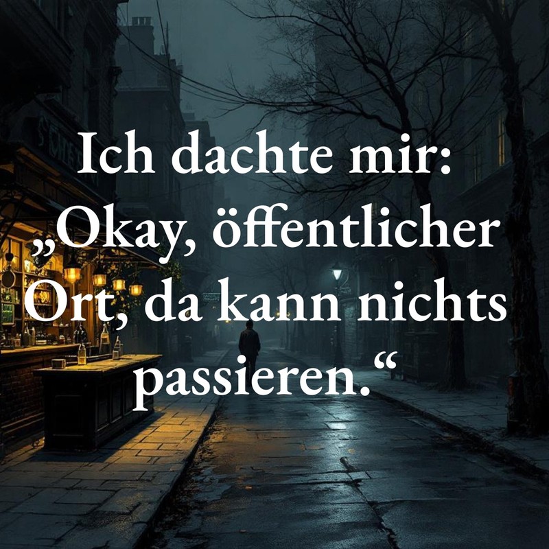 Der Treffpunkt schien eine beruhigende Wahl zu sein.