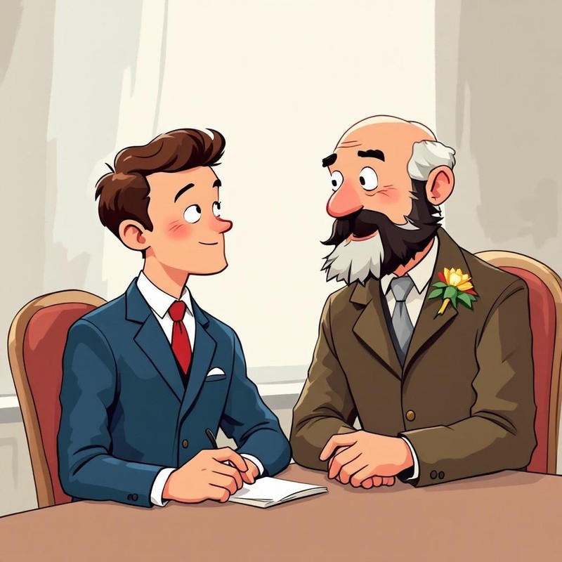 Der Mann hat seine Erfahrungen.