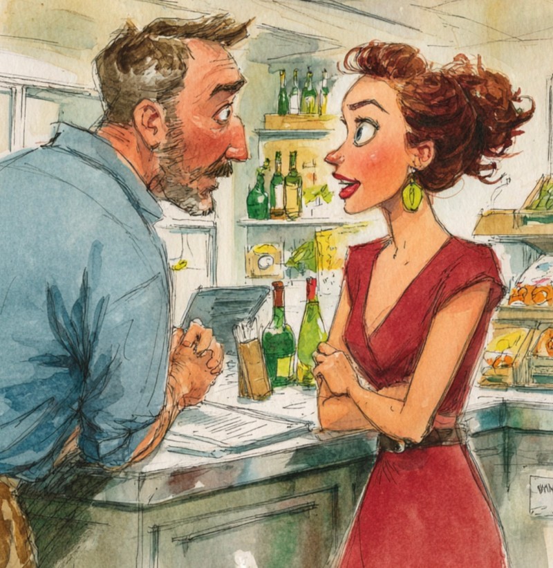 Ein kleiner Trick zaubert die Frau herbei.