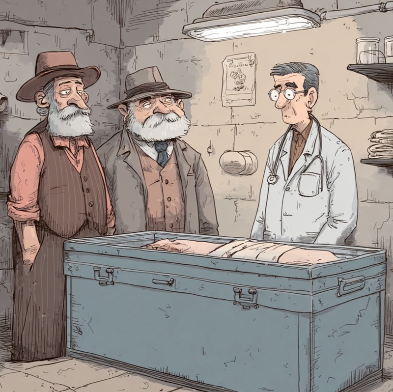 Der Verblichene hat ein besonderes Kennzeichen.