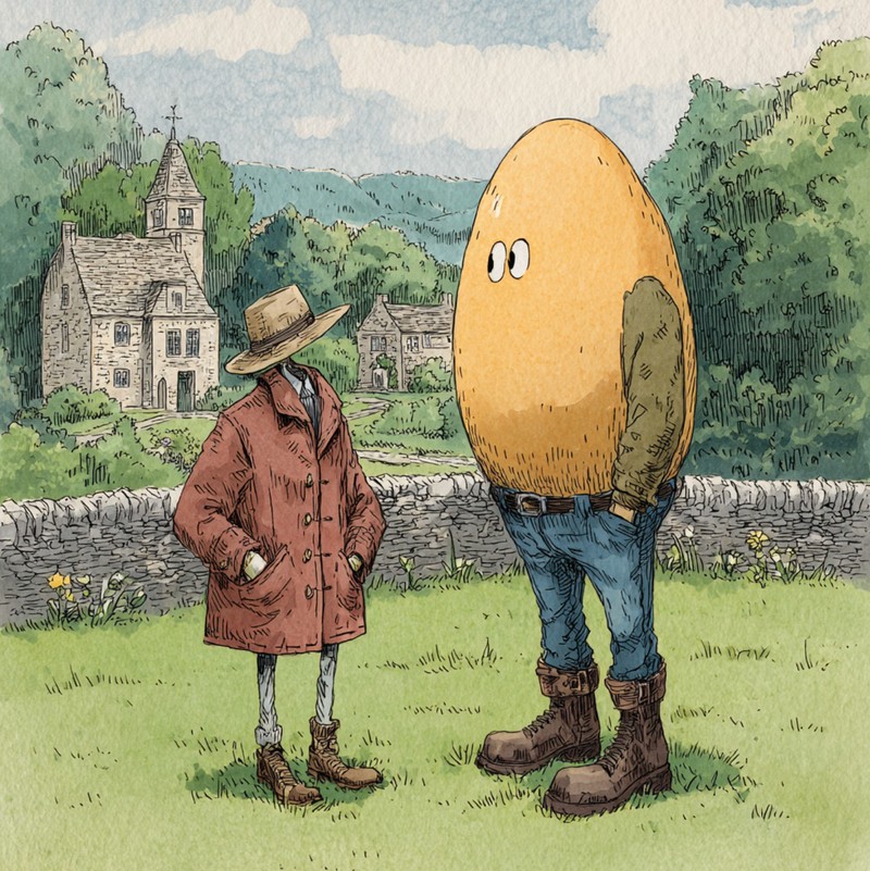 Landeier und Dorfjacken können einen guten Witz vertragen!