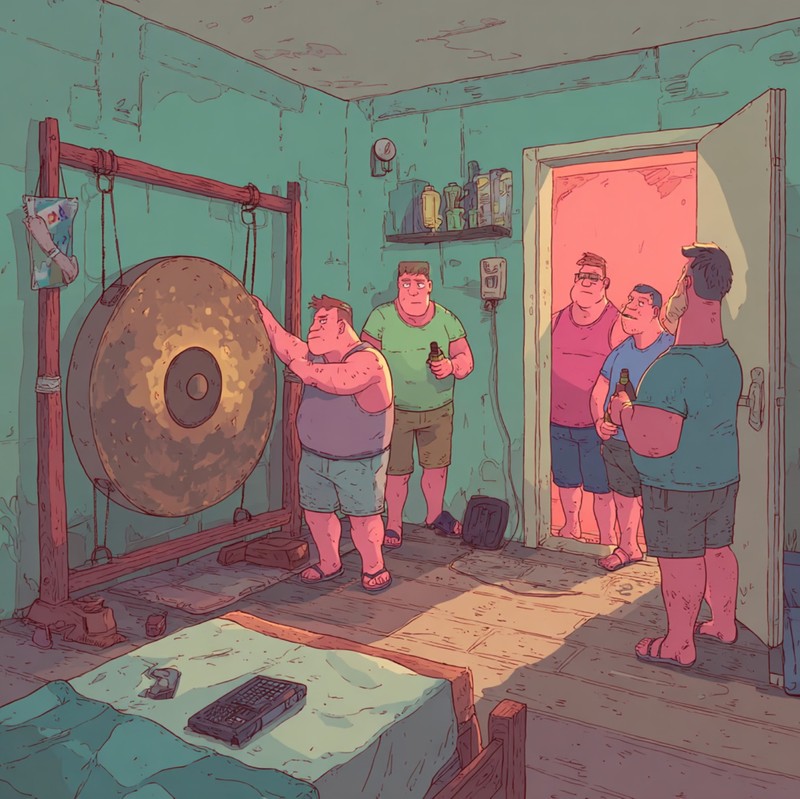 So einen Wecker gibt's auf dem Dorf nicht.