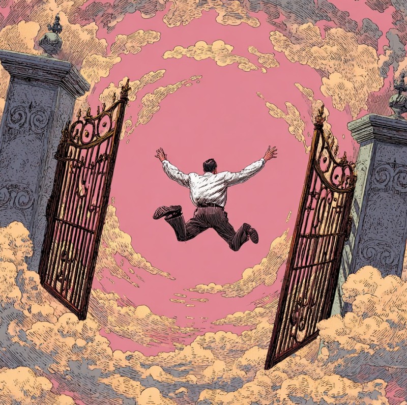 Damit hat der Mann wohl nicht gerechnet.