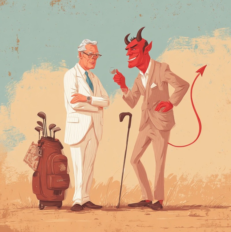 Er hält ihn für einen Teufelskerl.