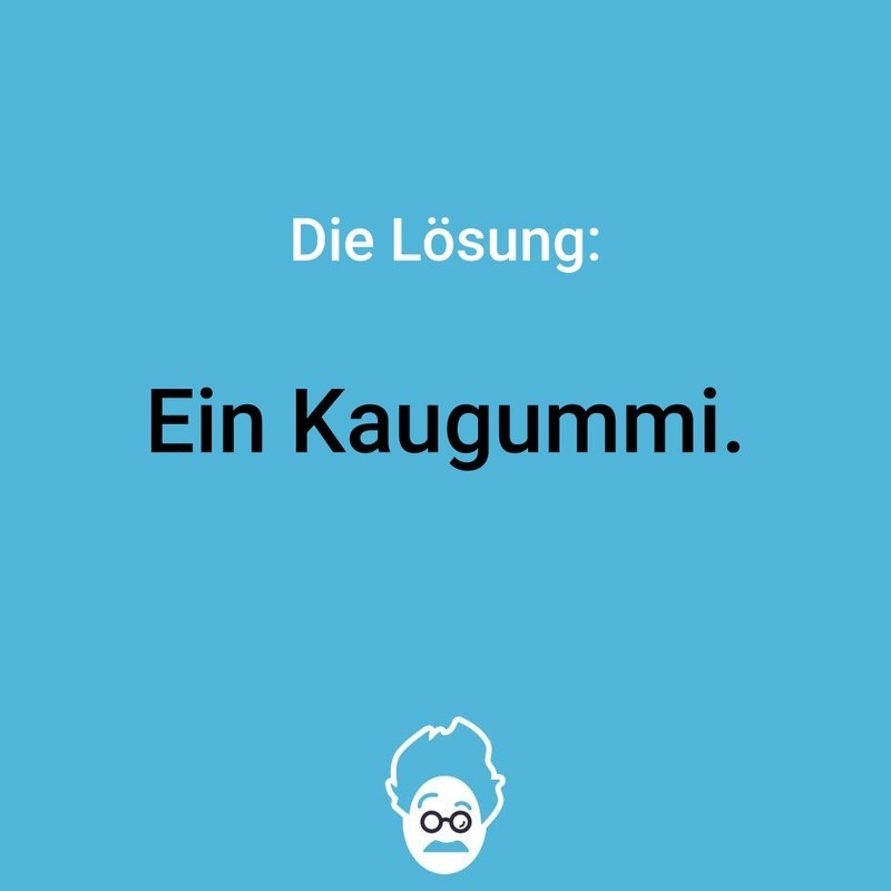 Die Lösung.