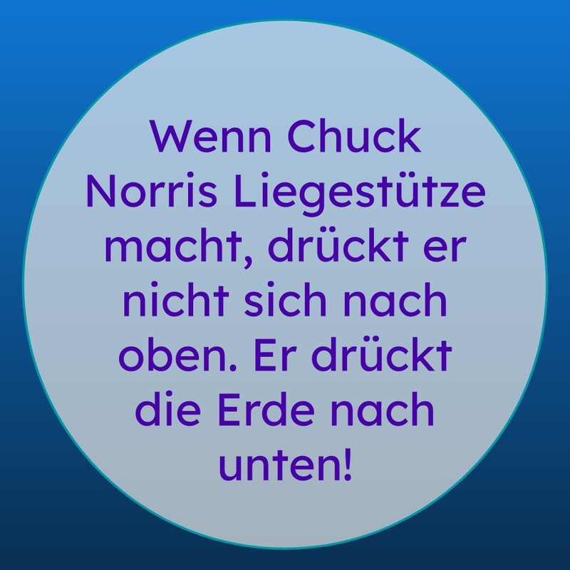 Kein Problem für Chuck.