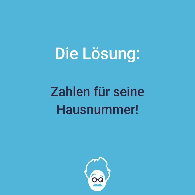 Die Auflösung ist einfach – eigentlich.